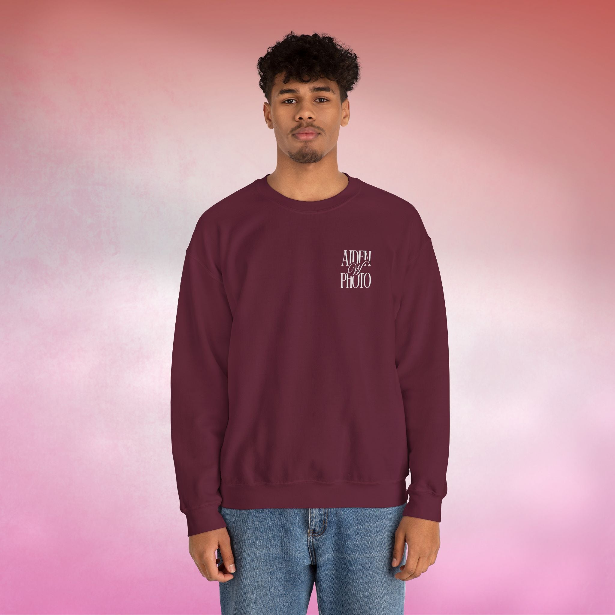 Crewneck Sweatshirt | ‘Aiden W Photo’ Valentine’s Drop – 4 Colors