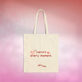 “Capture Every Moment” Tote Bag | Valentine’s Drop – AW Merch