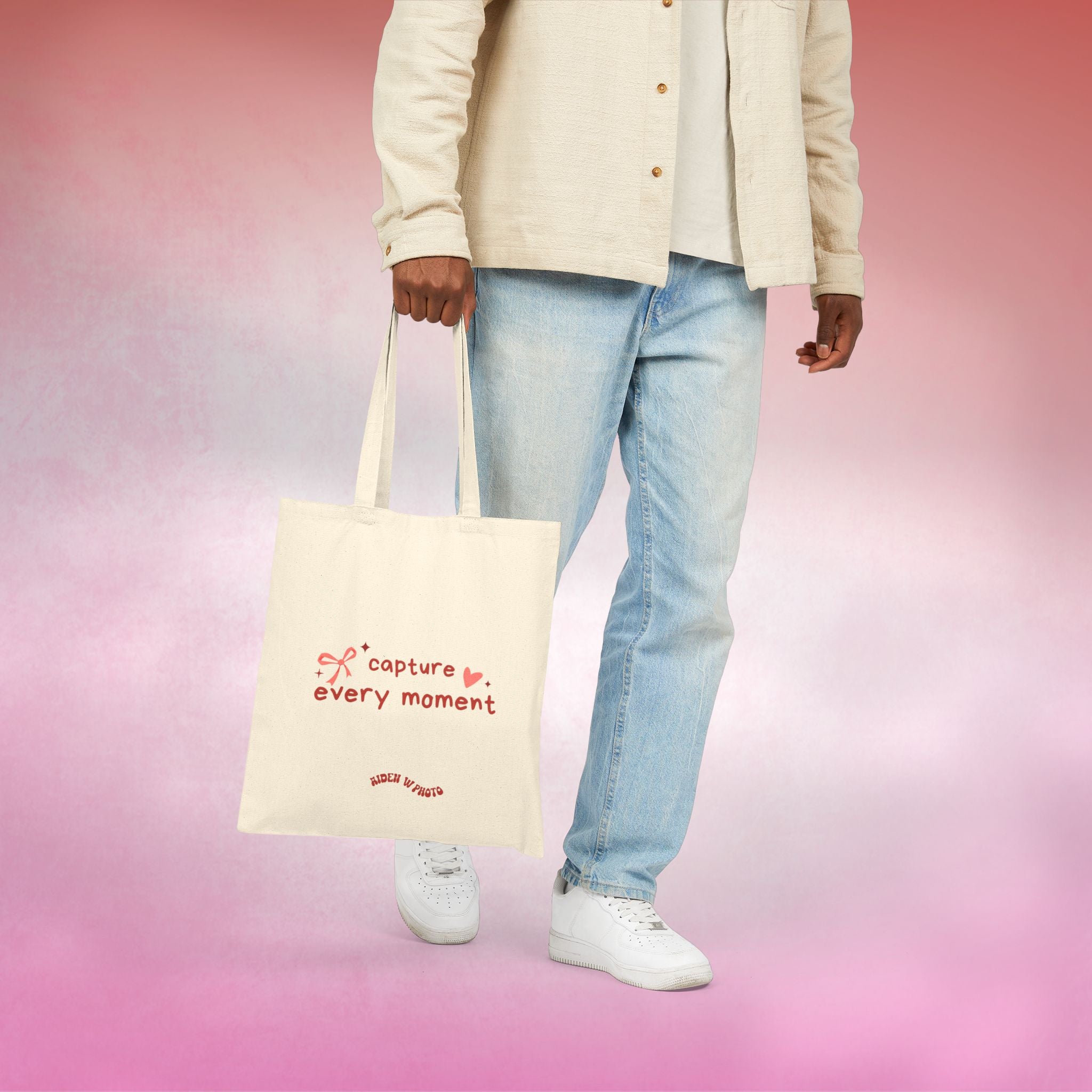 “Capture Every Moment” Tote Bag | Valentine’s Drop – AW Merch