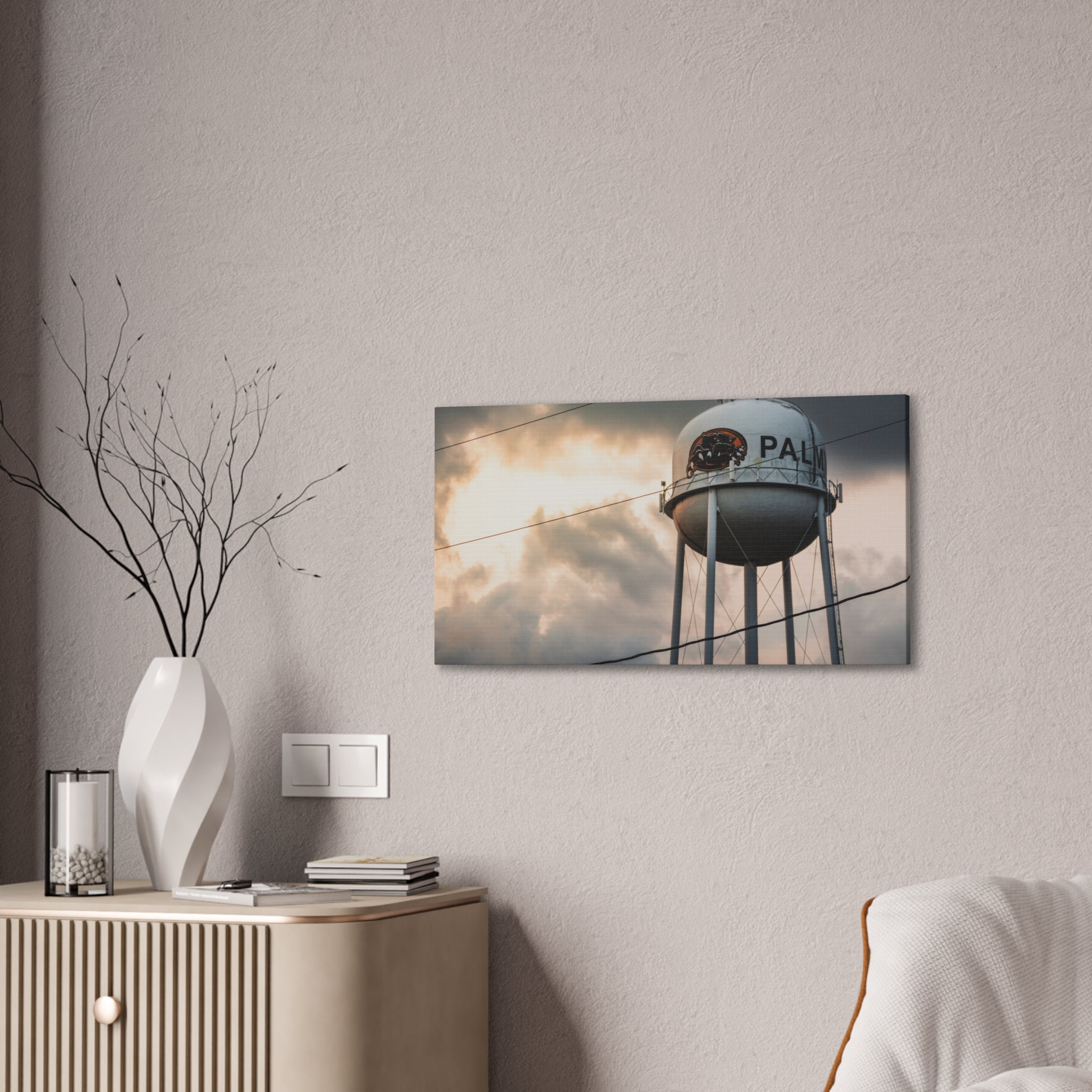 Palmyra Water Tower Canvas Print