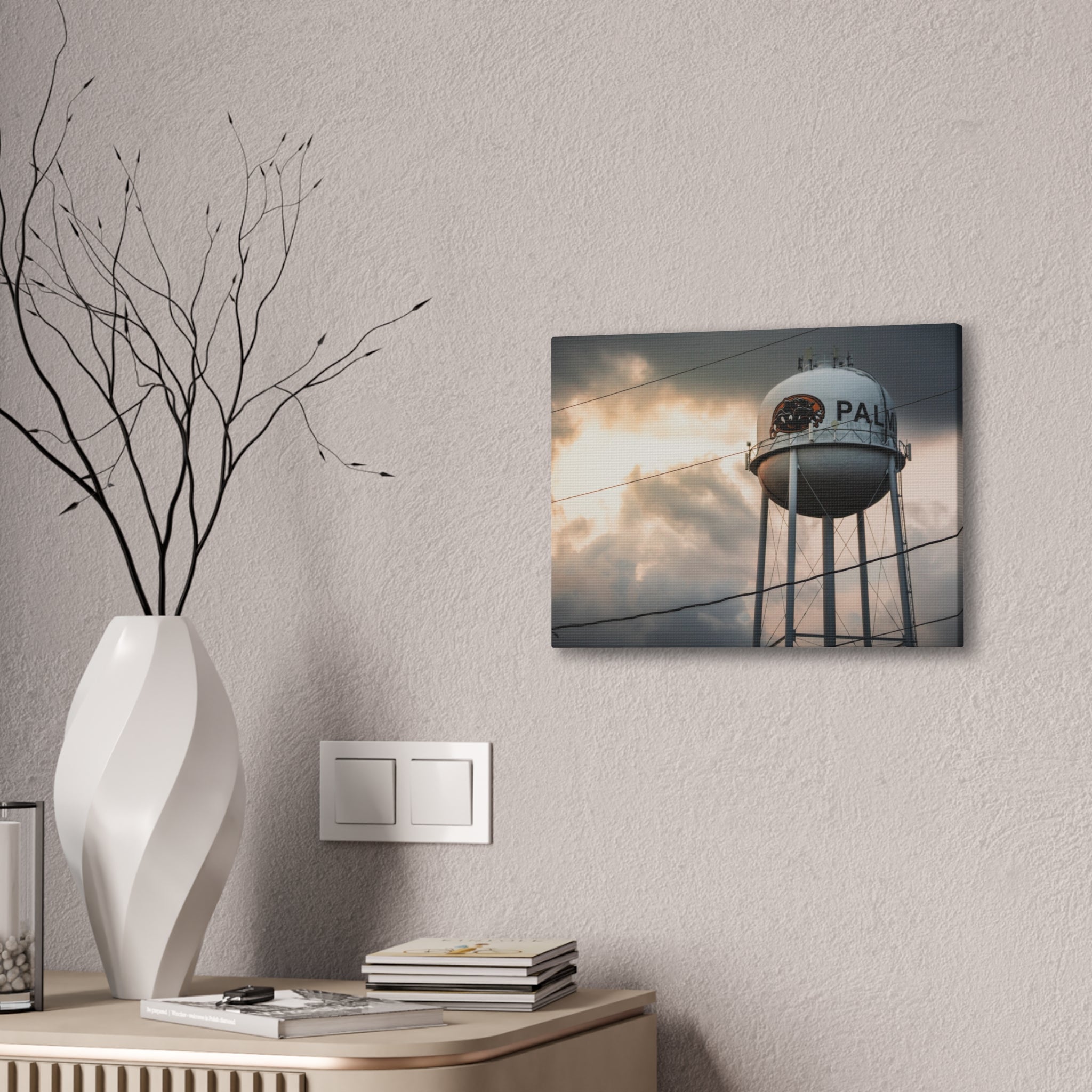 Palmyra Water Tower Canvas Print