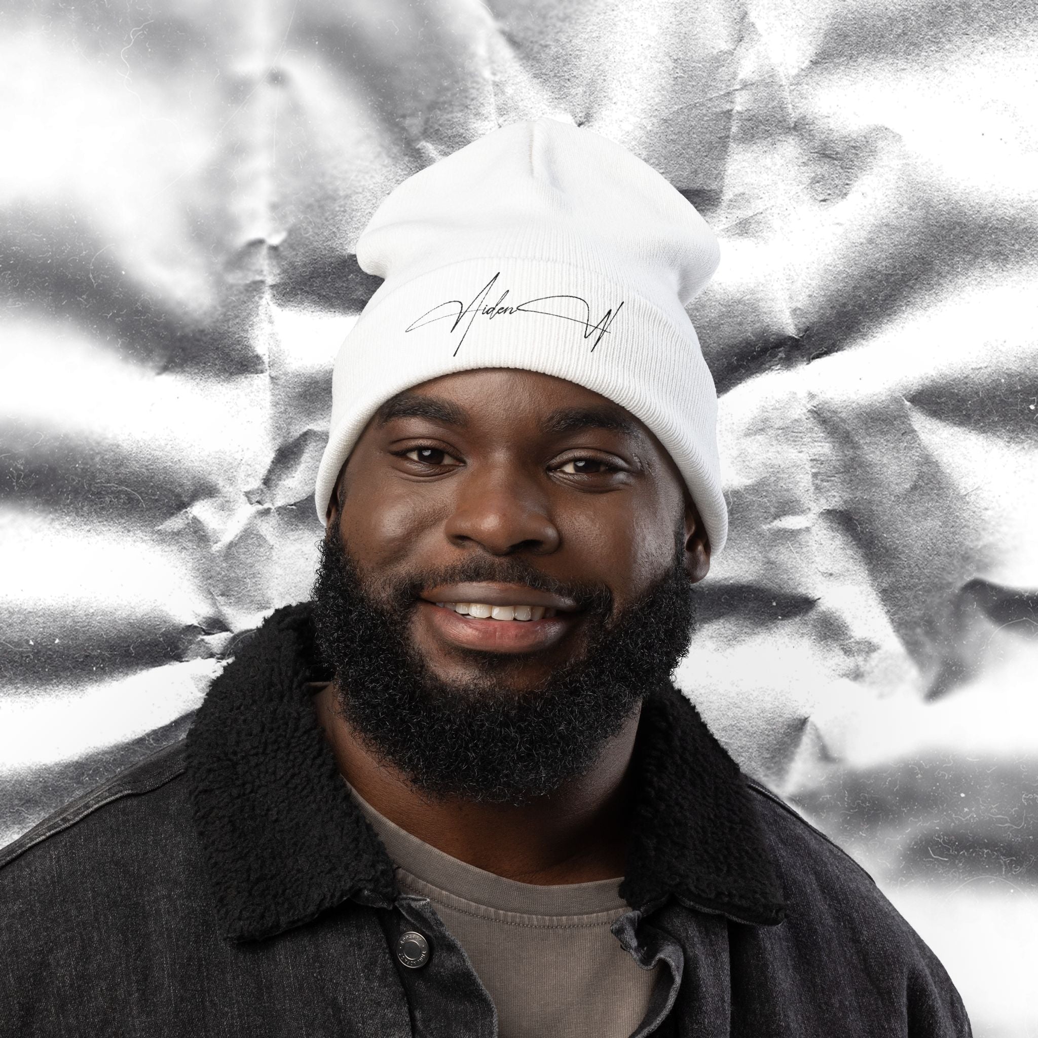 Embroidered Signature Beanie