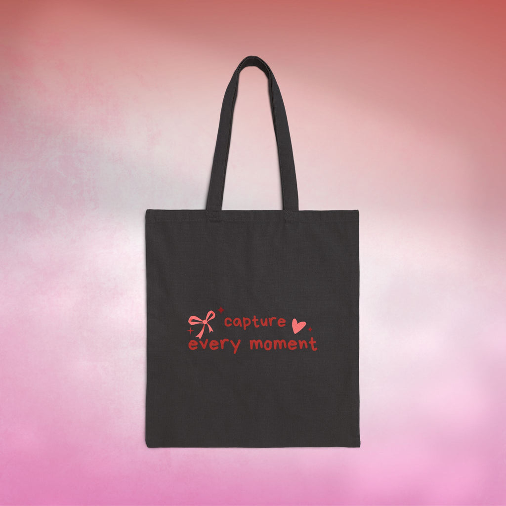 “Capture Every Moment” Tote Bag | Valentine’s Drop – AW Merch