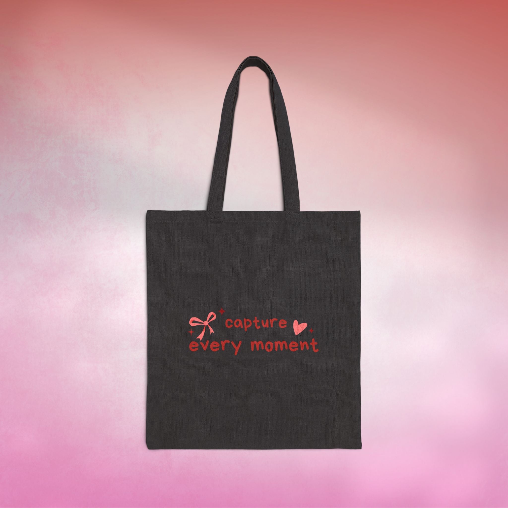 “Capture Every Moment” Tote Bag | Valentine’s Drop – AW Merch