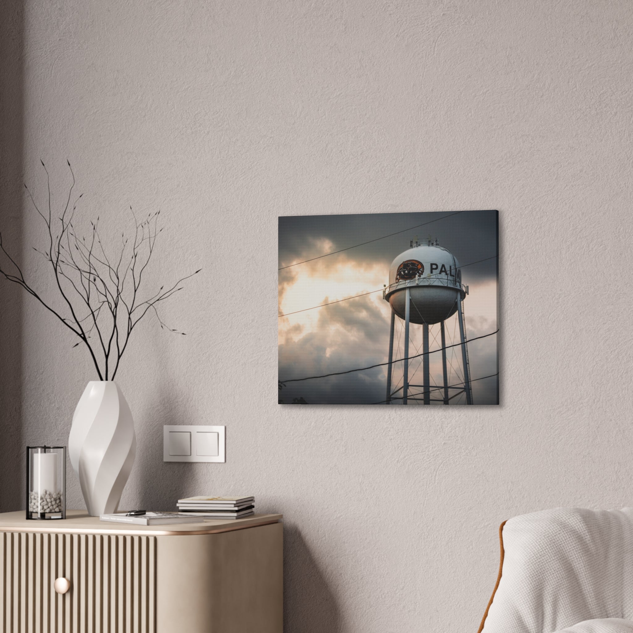 Palmyra Water Tower Canvas Print