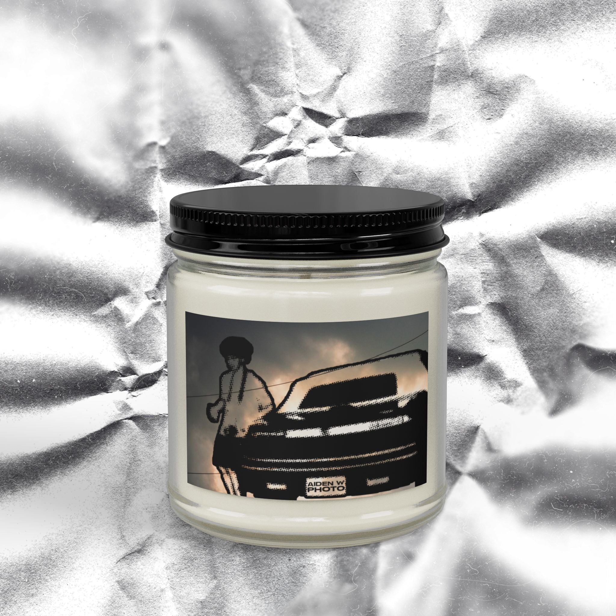 Scented Soy Candle - Retro AW Car Design