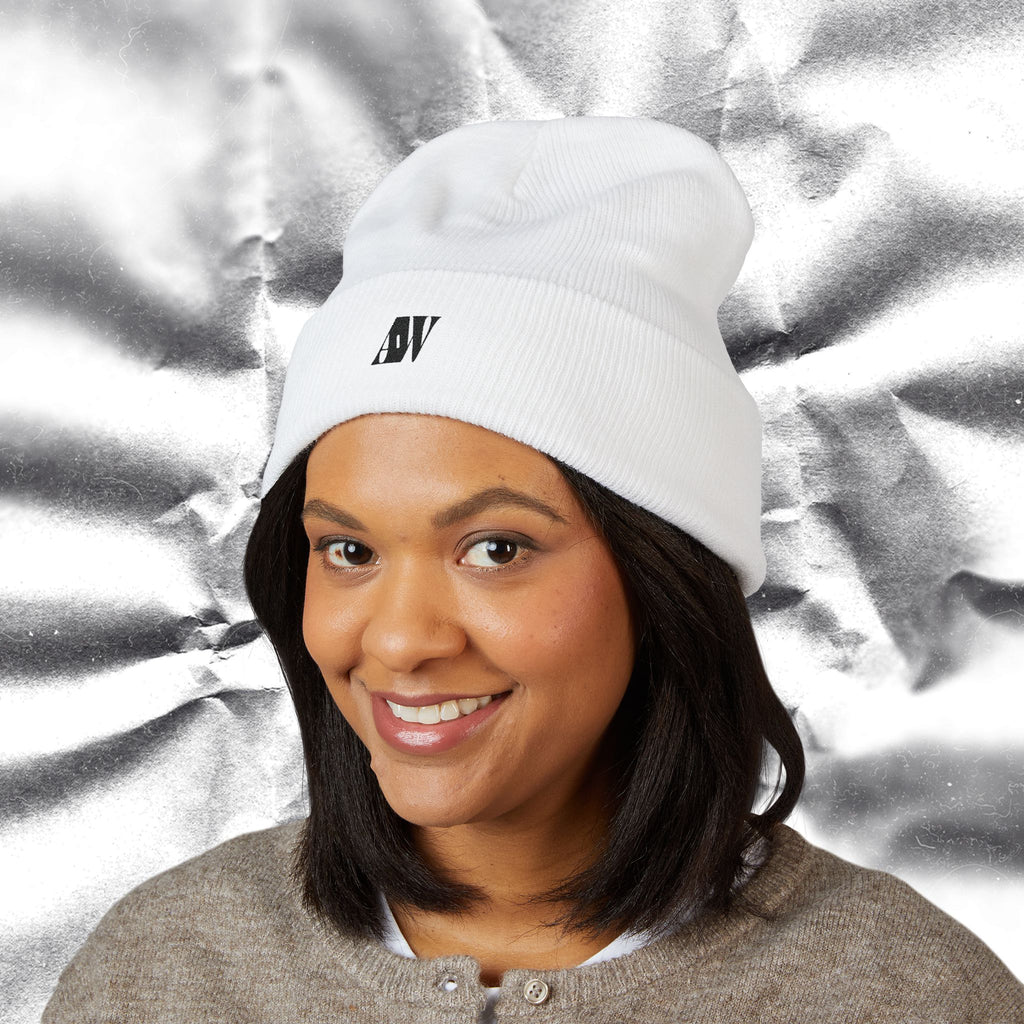 AW Plain White Beanie