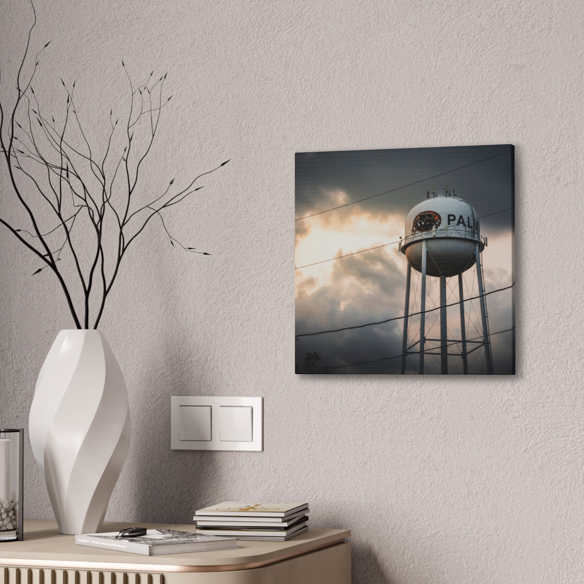 Palmyra Water Tower Canvas Print