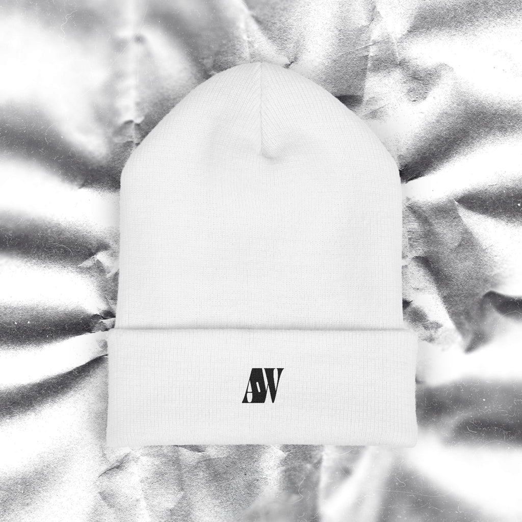 AW Plain White Beanie