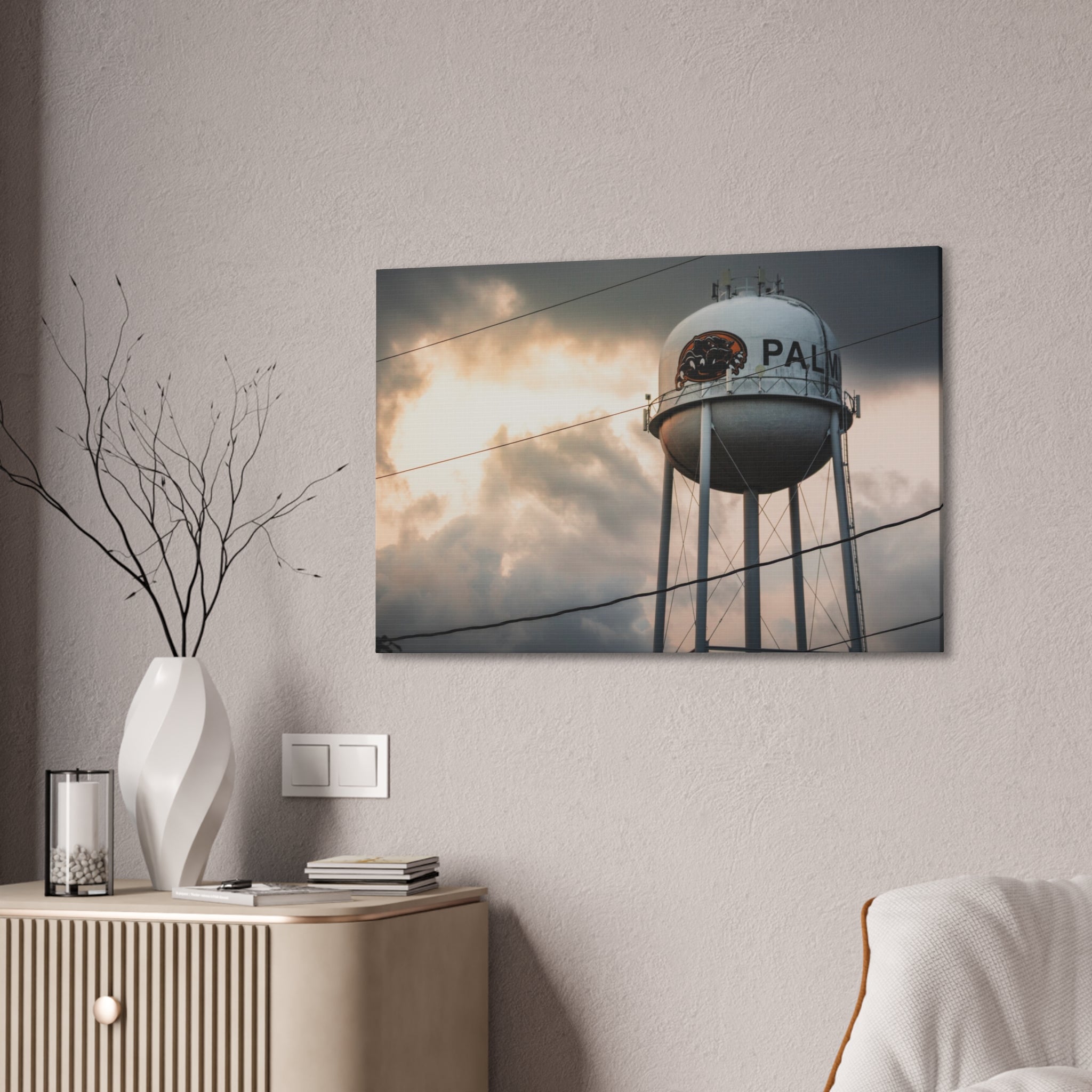 Palmyra Water Tower Canvas Print