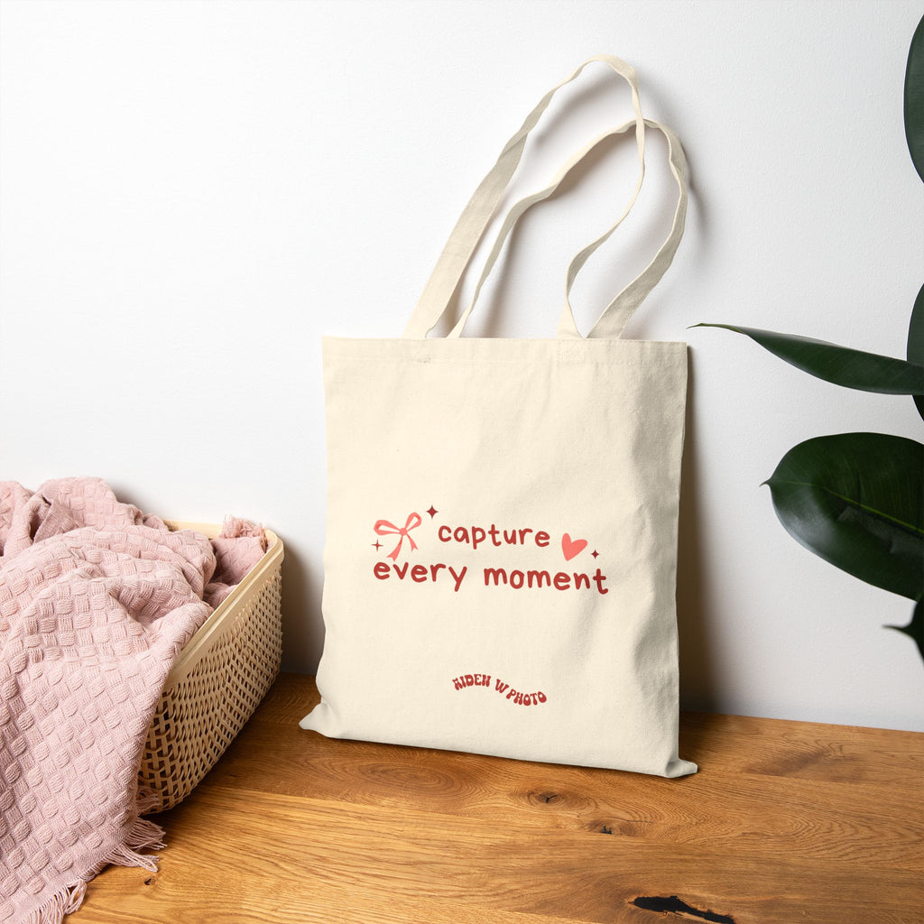 “Capture Every Moment” Tote Bag | Valentine’s Drop – AW Merch