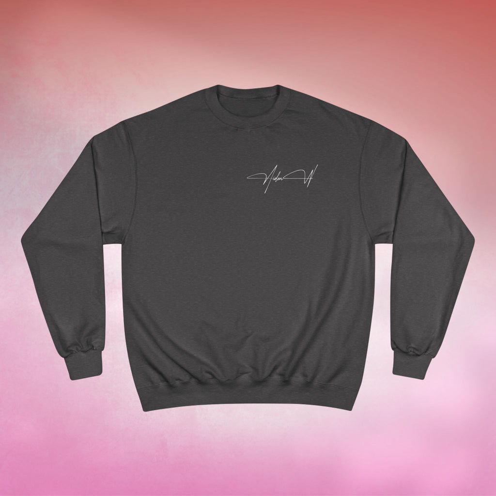Champion Sweatshirt | ‘Aiden W Photo’ Signature Logo Crewneck – Valentine’s Drop