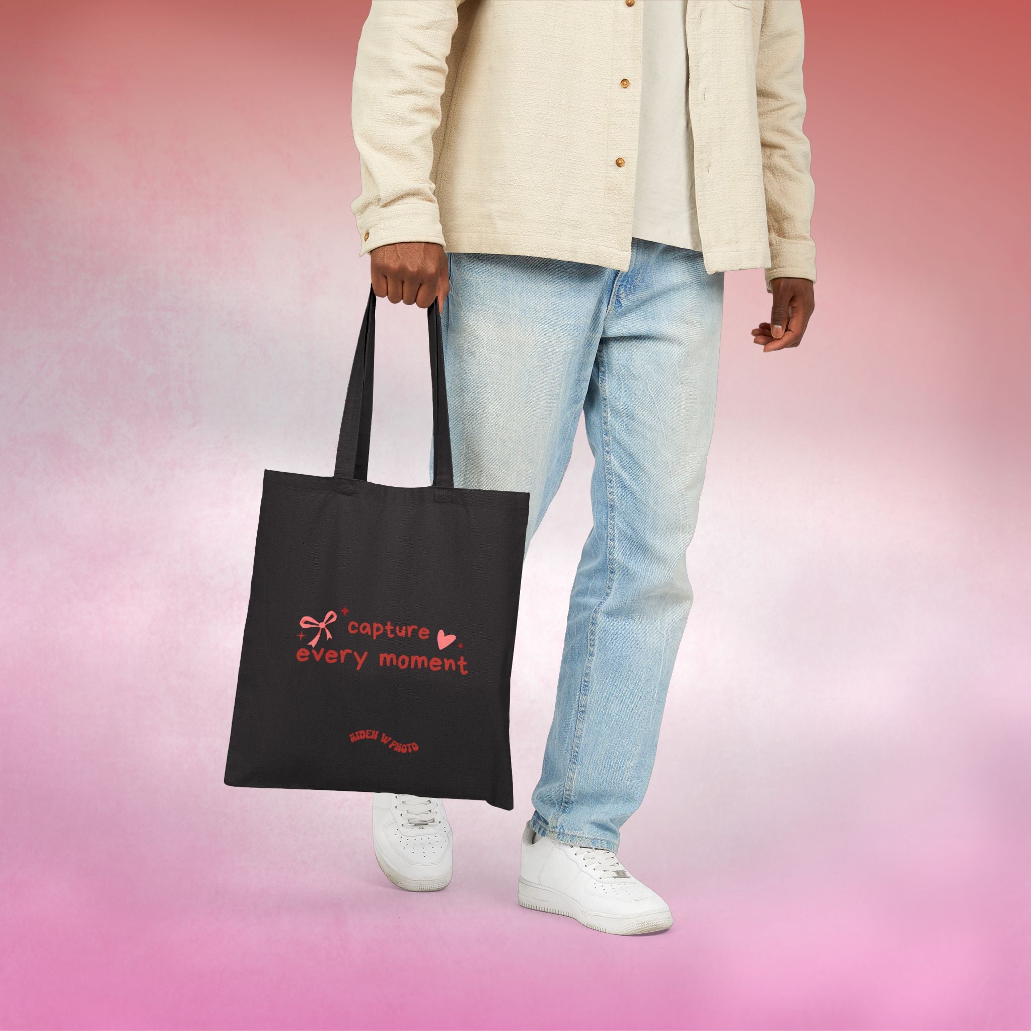 “Capture Every Moment” Tote Bag | Valentine’s Drop – AW Merch
