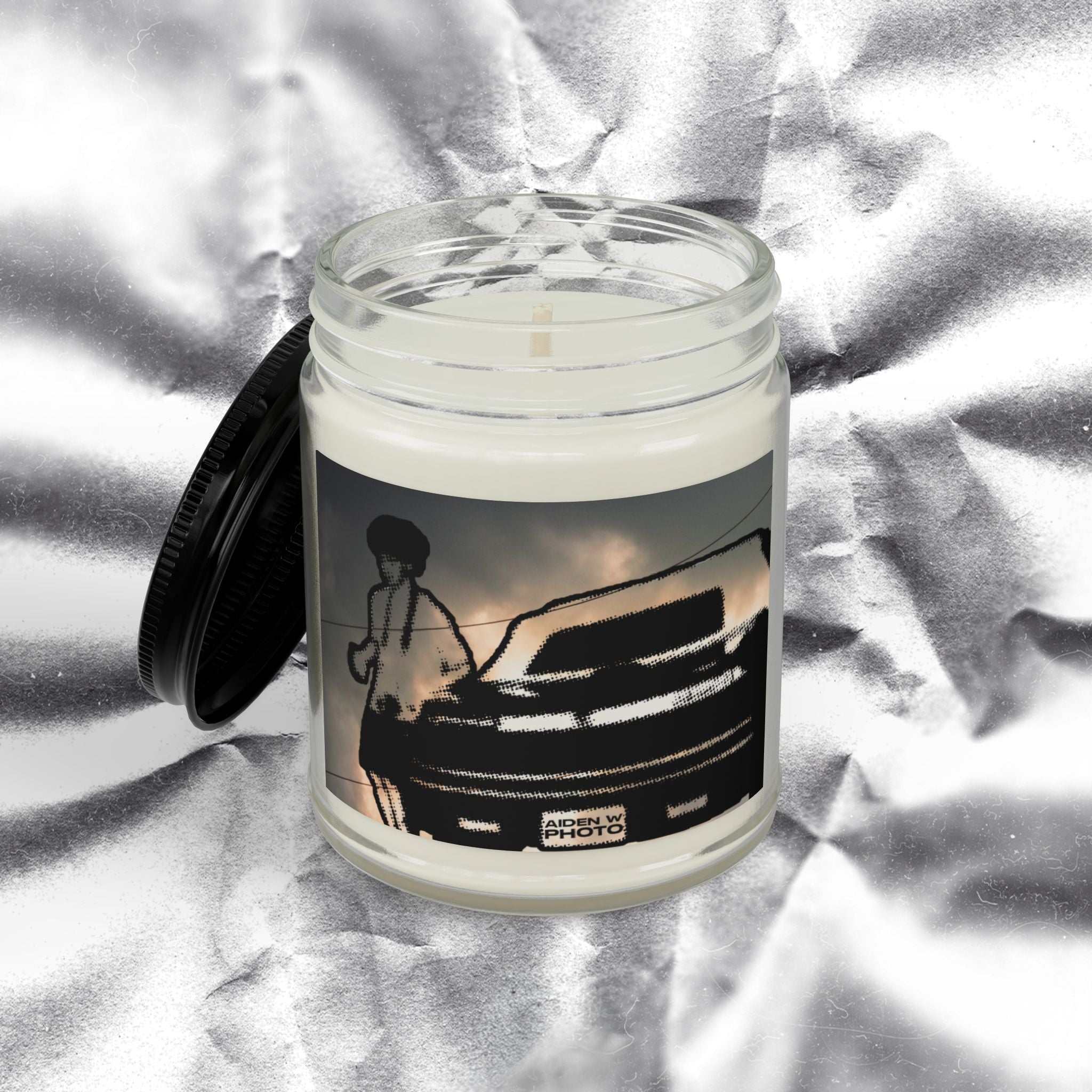 Scented Soy Candle - Retro AW Car Design