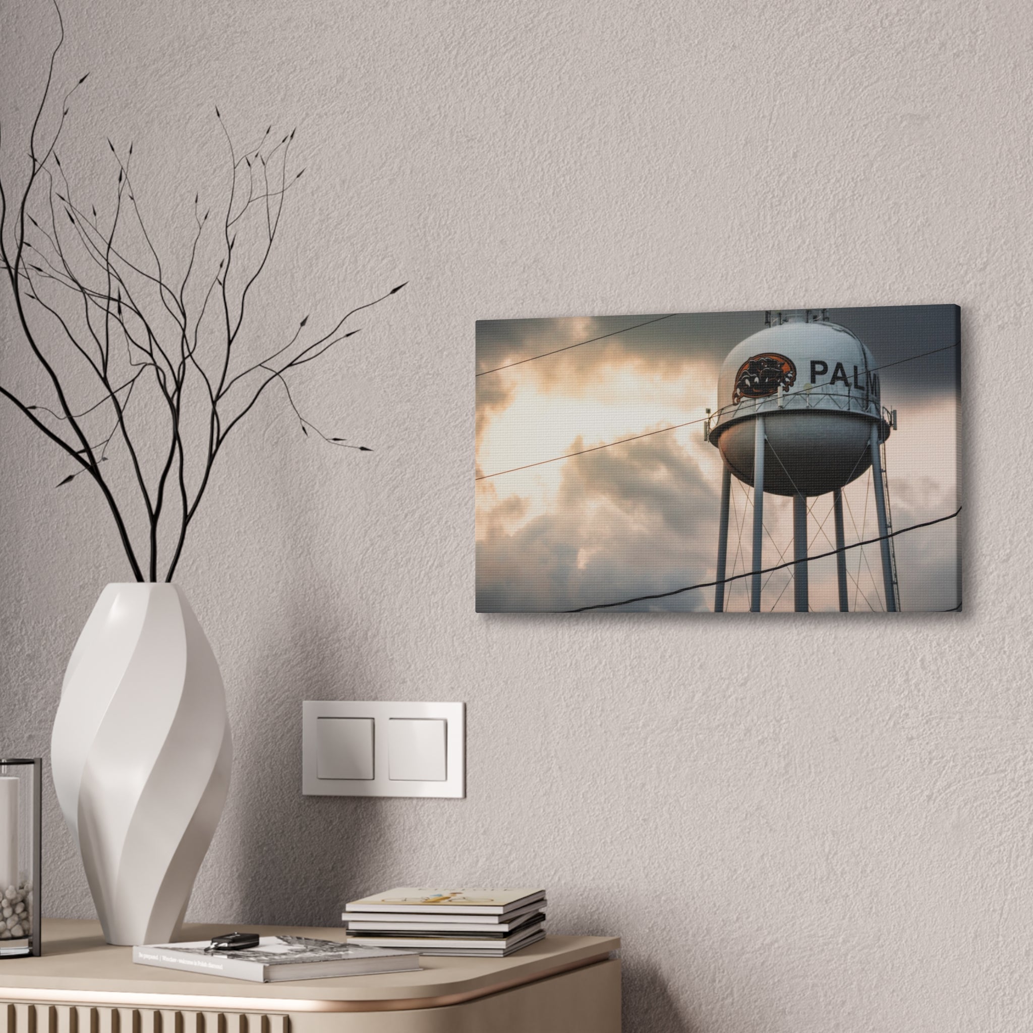 Palmyra Water Tower Canvas Print