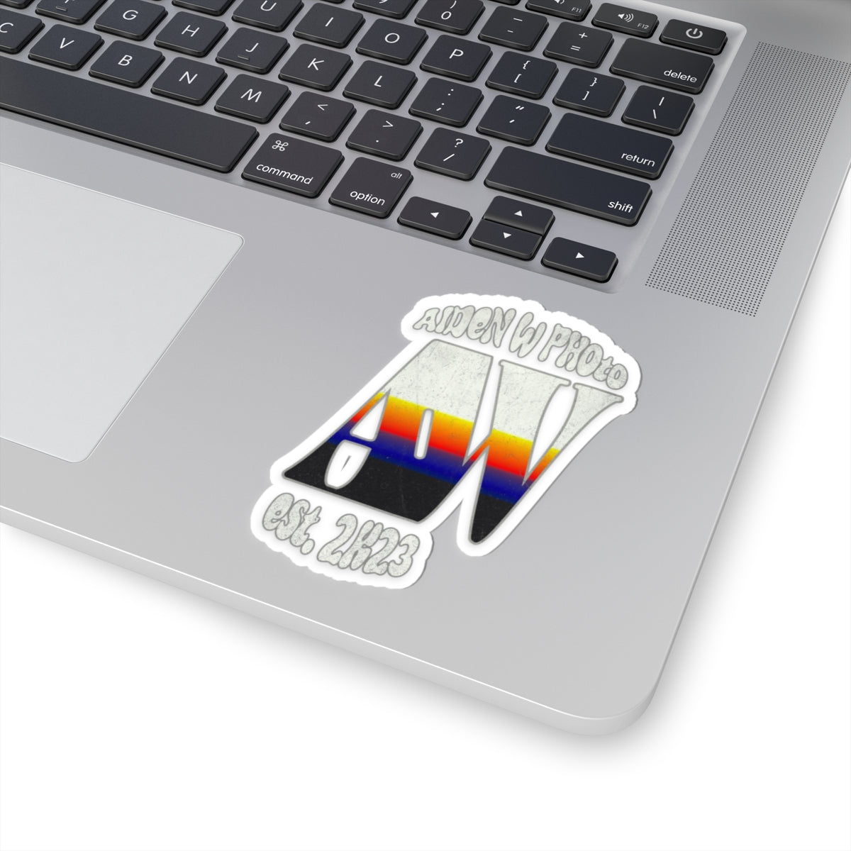 Aiden W Photo Retro Sticker