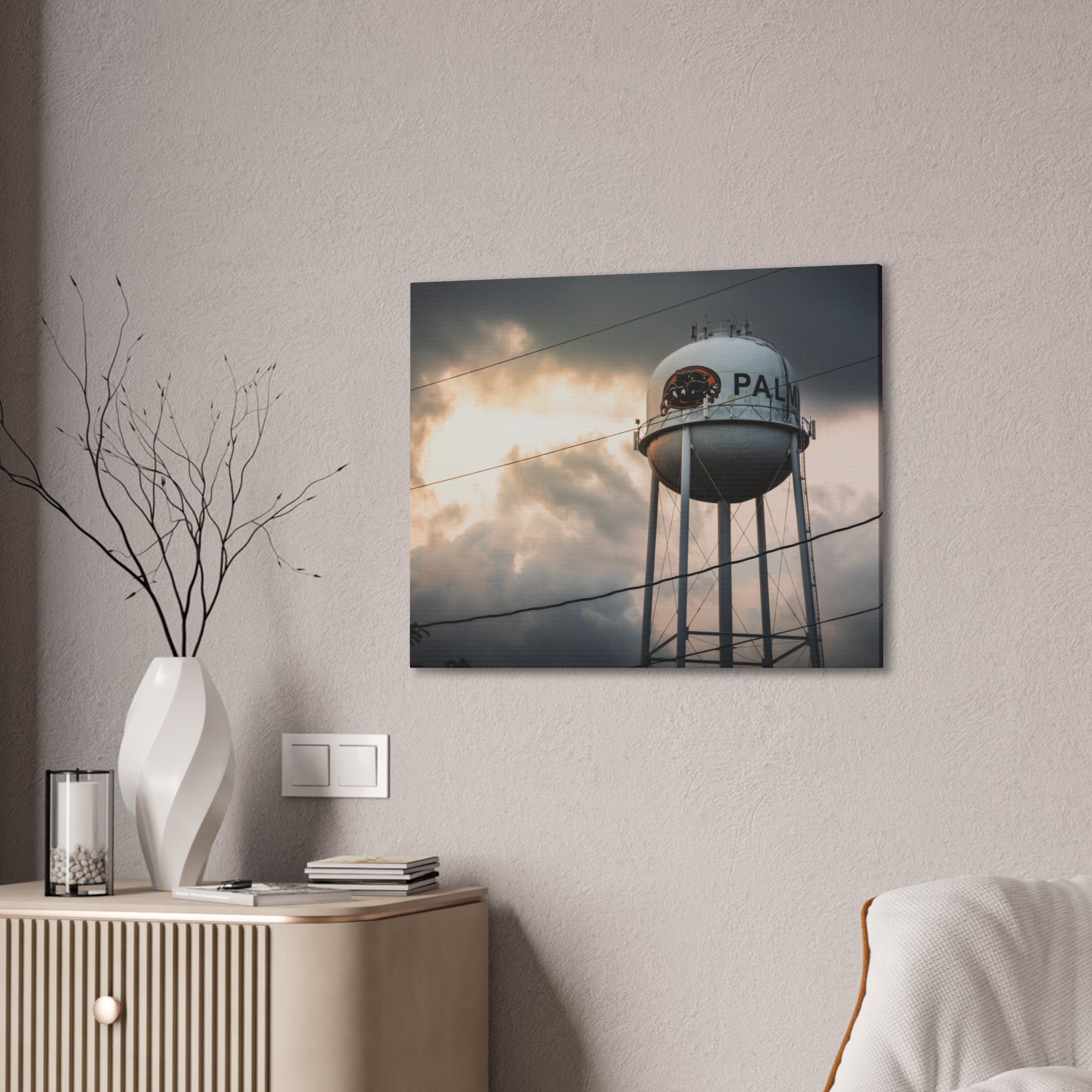 Palmyra Water Tower Canvas Print