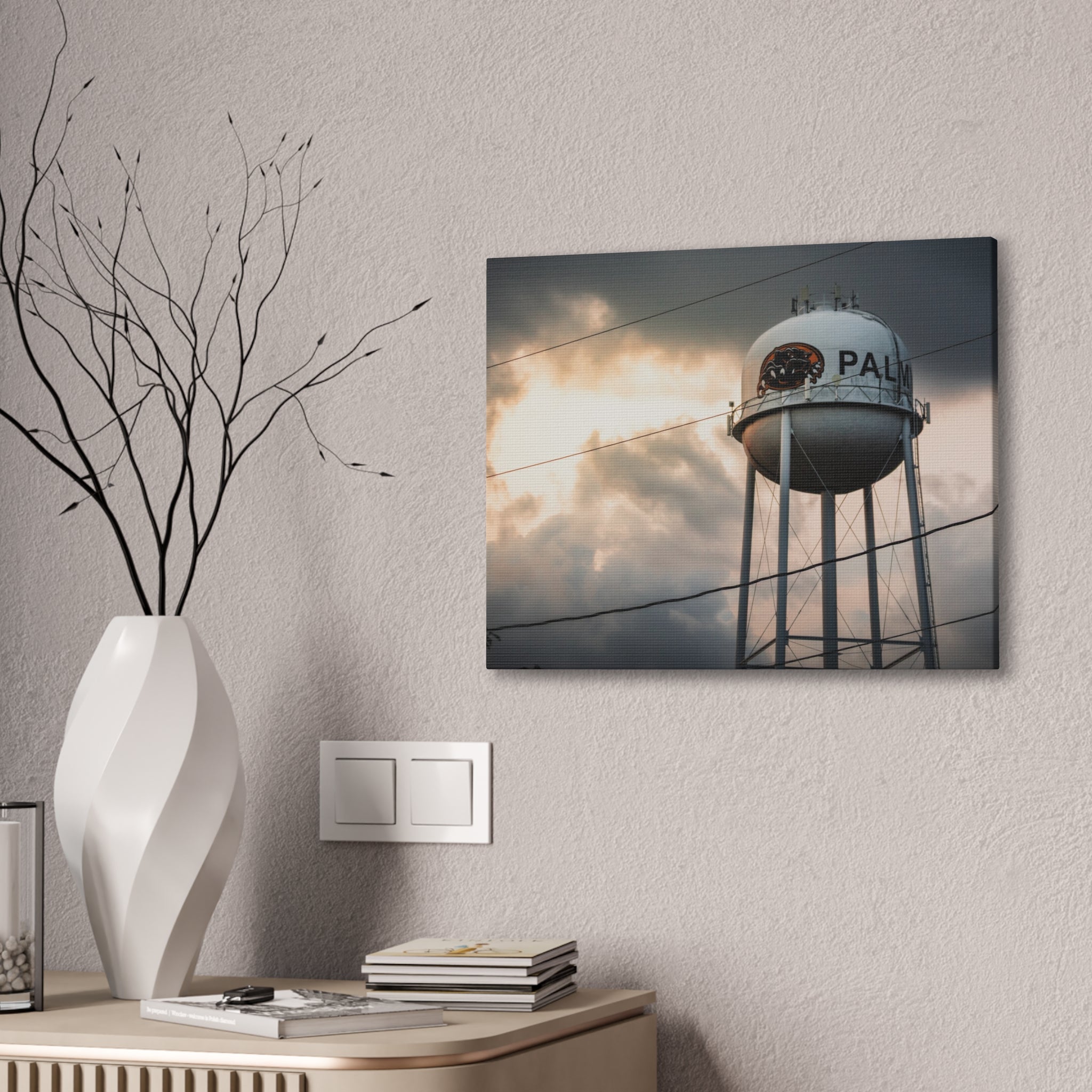 Palmyra Water Tower Canvas Print